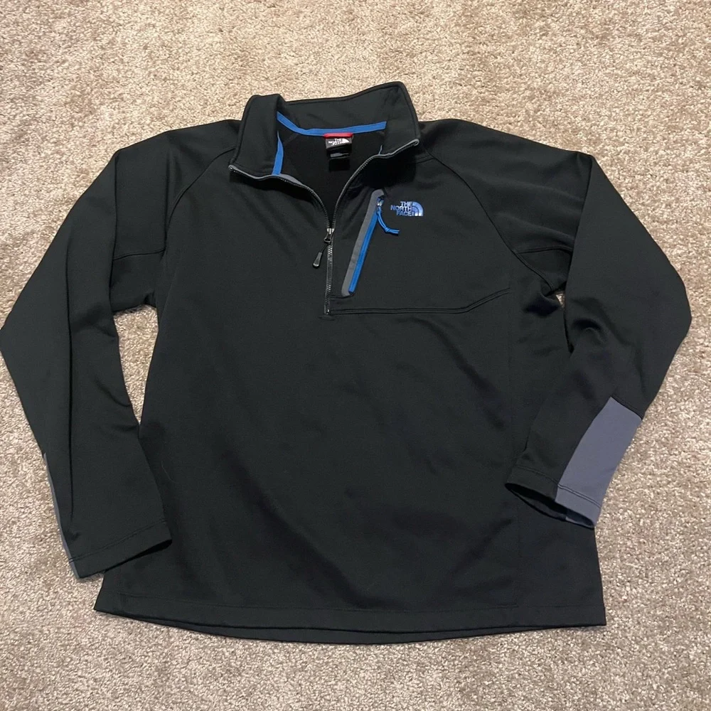 Nike men’s 1/4 zip black pullover XL‎